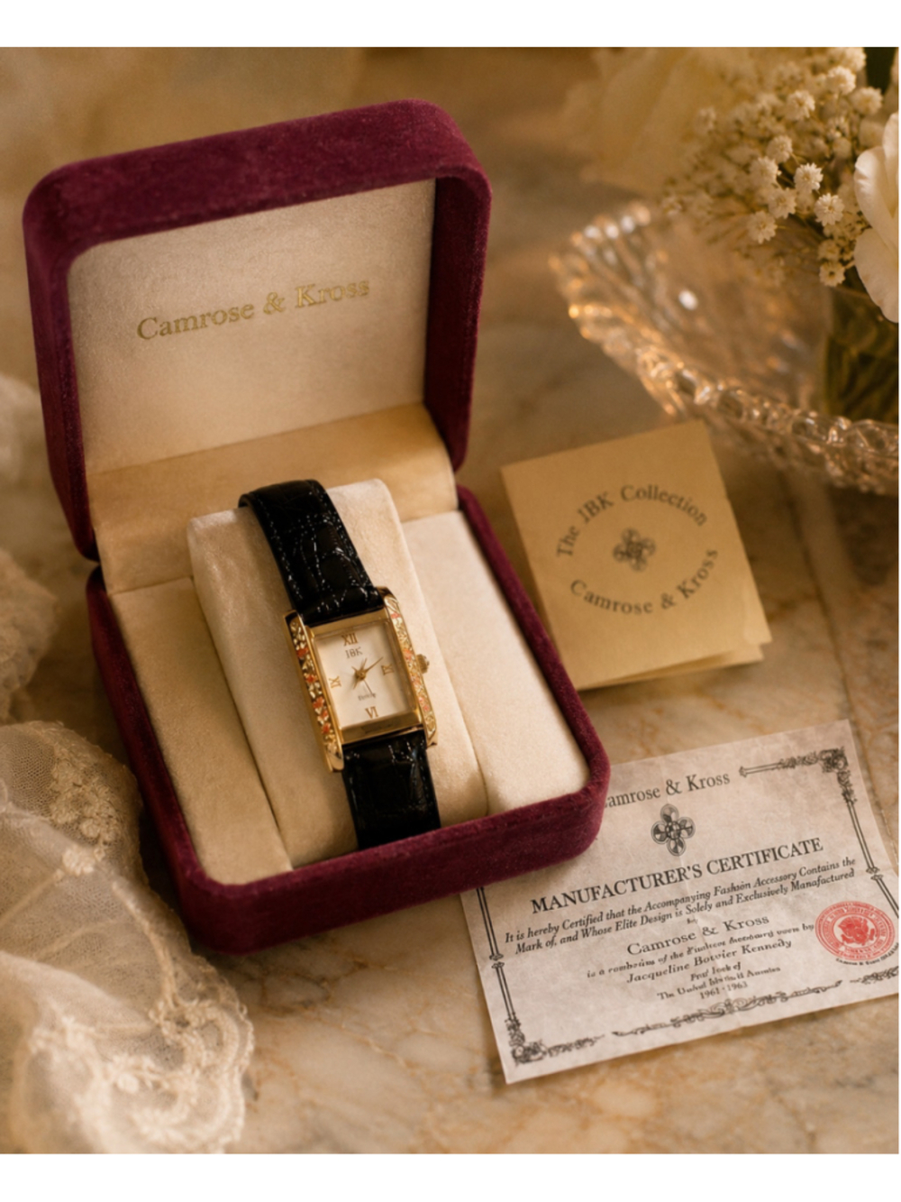 Women's Camrose & Kross JBK Watch One Size Black Gold Vintage Summer